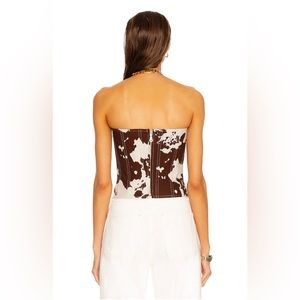 Miaou Leia Corset - Cow Hide Pattern